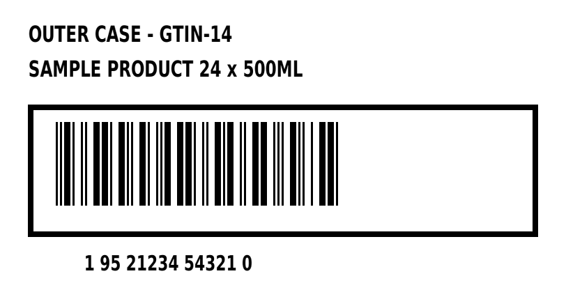 ITF-14 outer case label