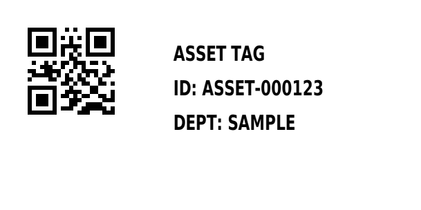 QR-Inventaretikett