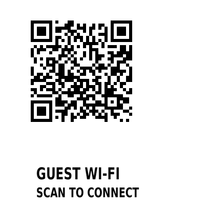 Guest Wi-Fi QR label